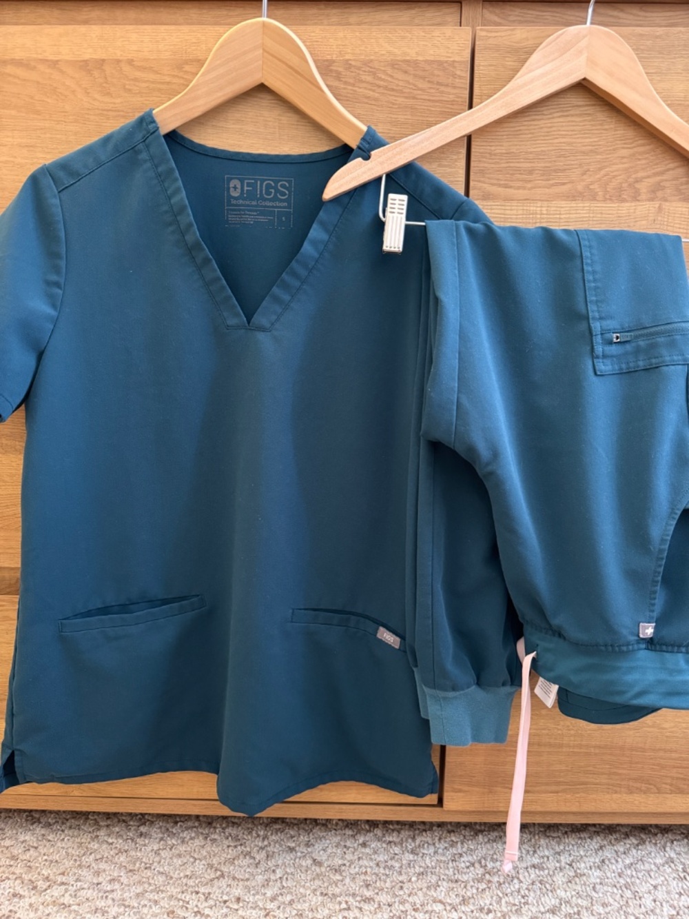 Figs Caribbean Blue Scrub Set S Casma Zamora Jogger